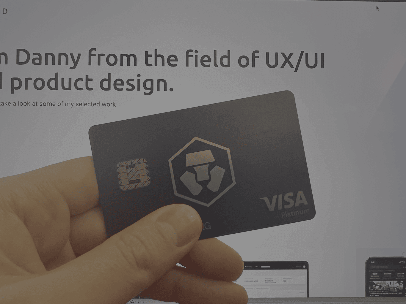 Crypto.com prepaid card flow